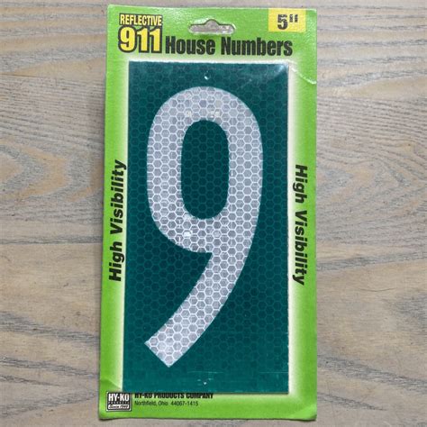 reflective paint for metal house numbers|high visibility house numbers.